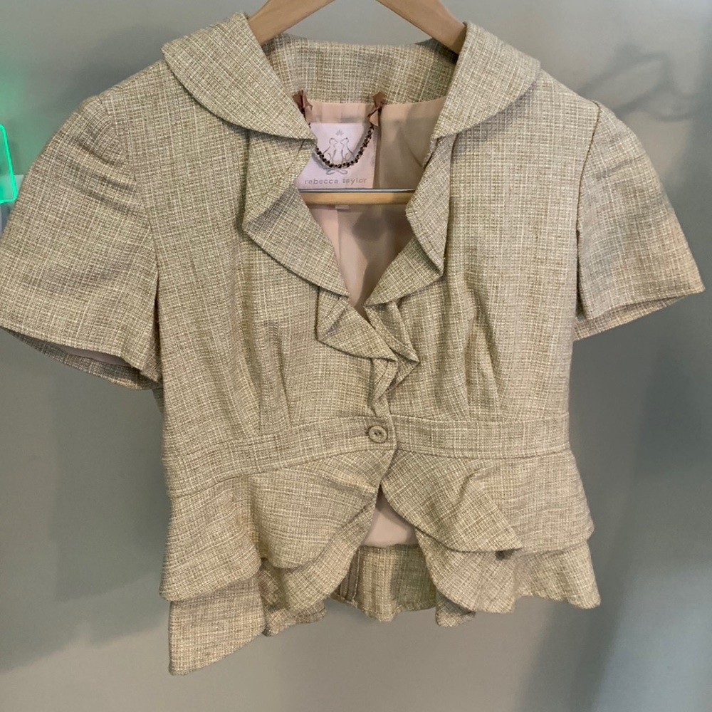 Rebecca Taylor Cropped blazer. Size 2.